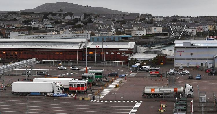 Holyhead Port damage